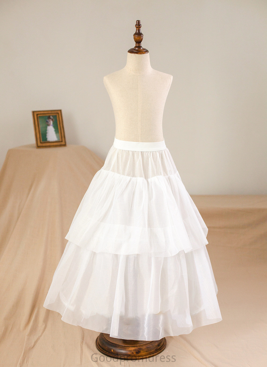 Bow(s) Sash Ball-Gown/Princess Junior Bridesmaid Dresses Scoop Amina Floor-Length Beading Neck Tulle With