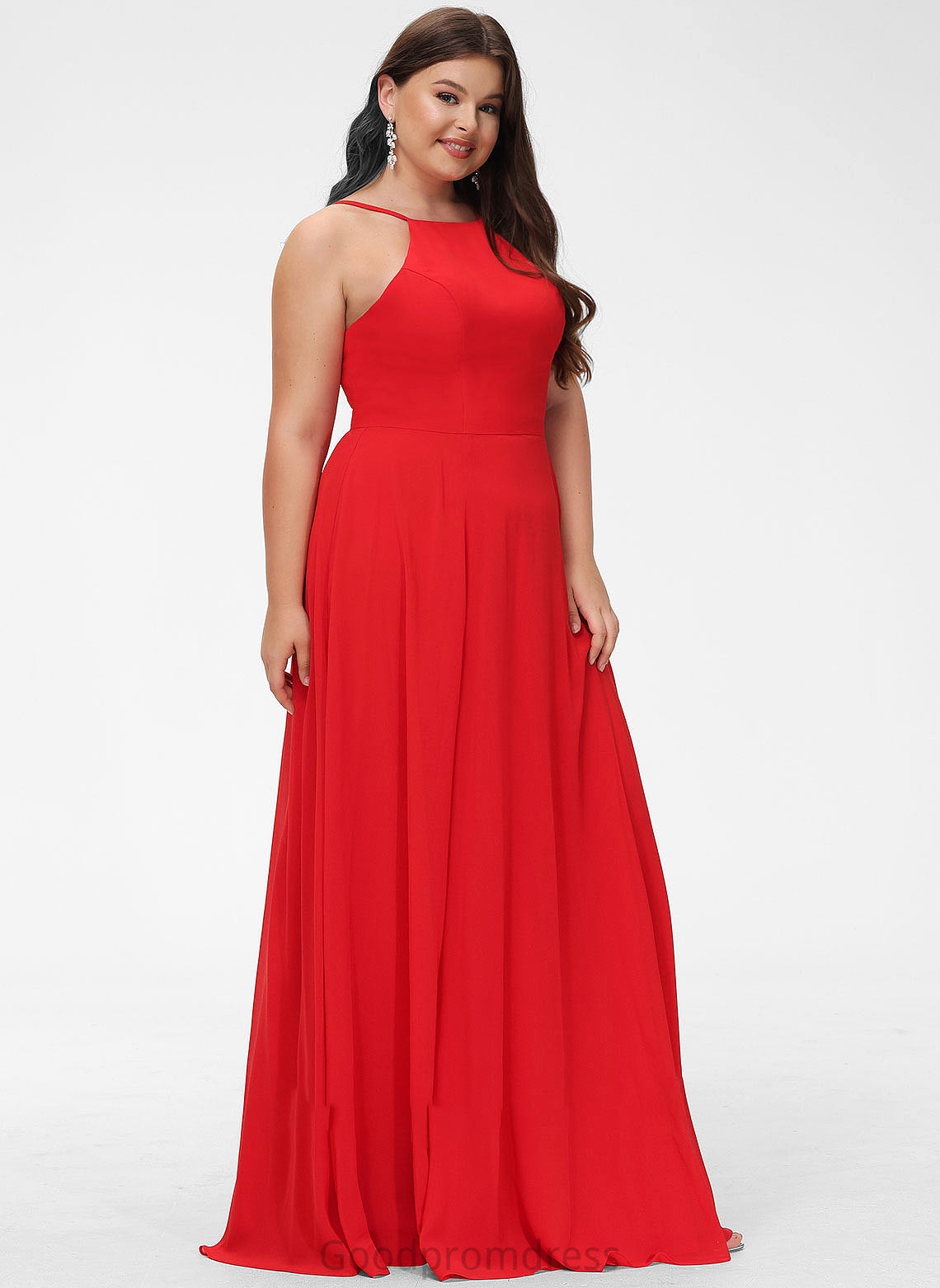 Fabric Length Silhouette Floor-Length A-Line Straps ScoopNeck Neckline Leilani One Shoulder Floor Length Sleeveless Bridesmaid Dresses